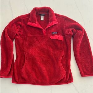 Patagonia Red Fleece Pullover